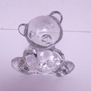 Vintage Bleikristall 24% Lead Crystal Teddy Bear Paperweight made in W. Germany